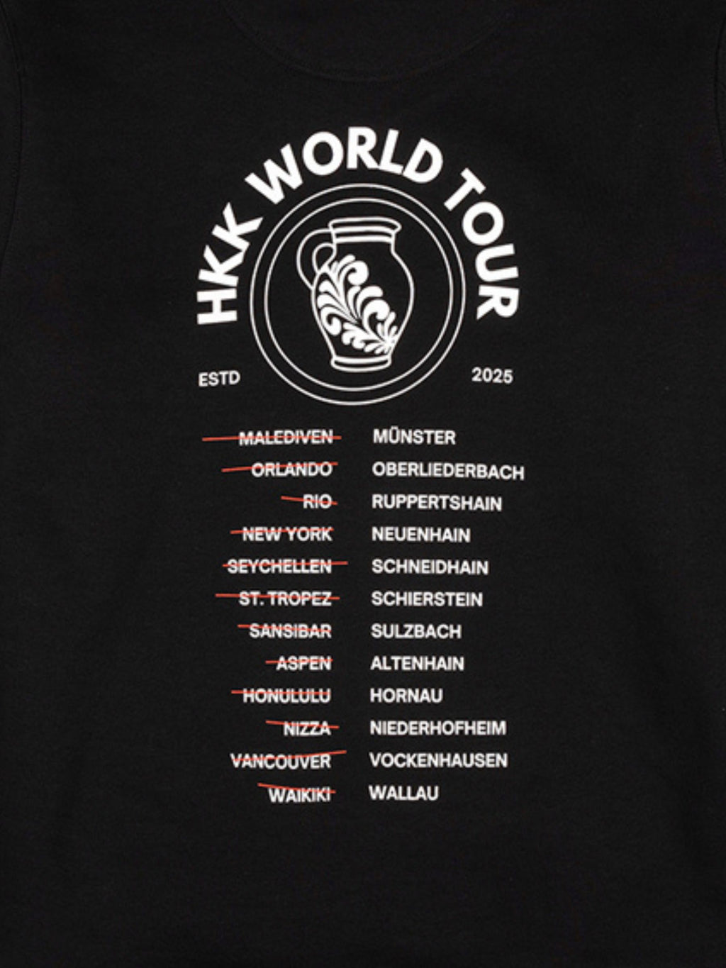 Worldtour Sweatshirt Schwarz