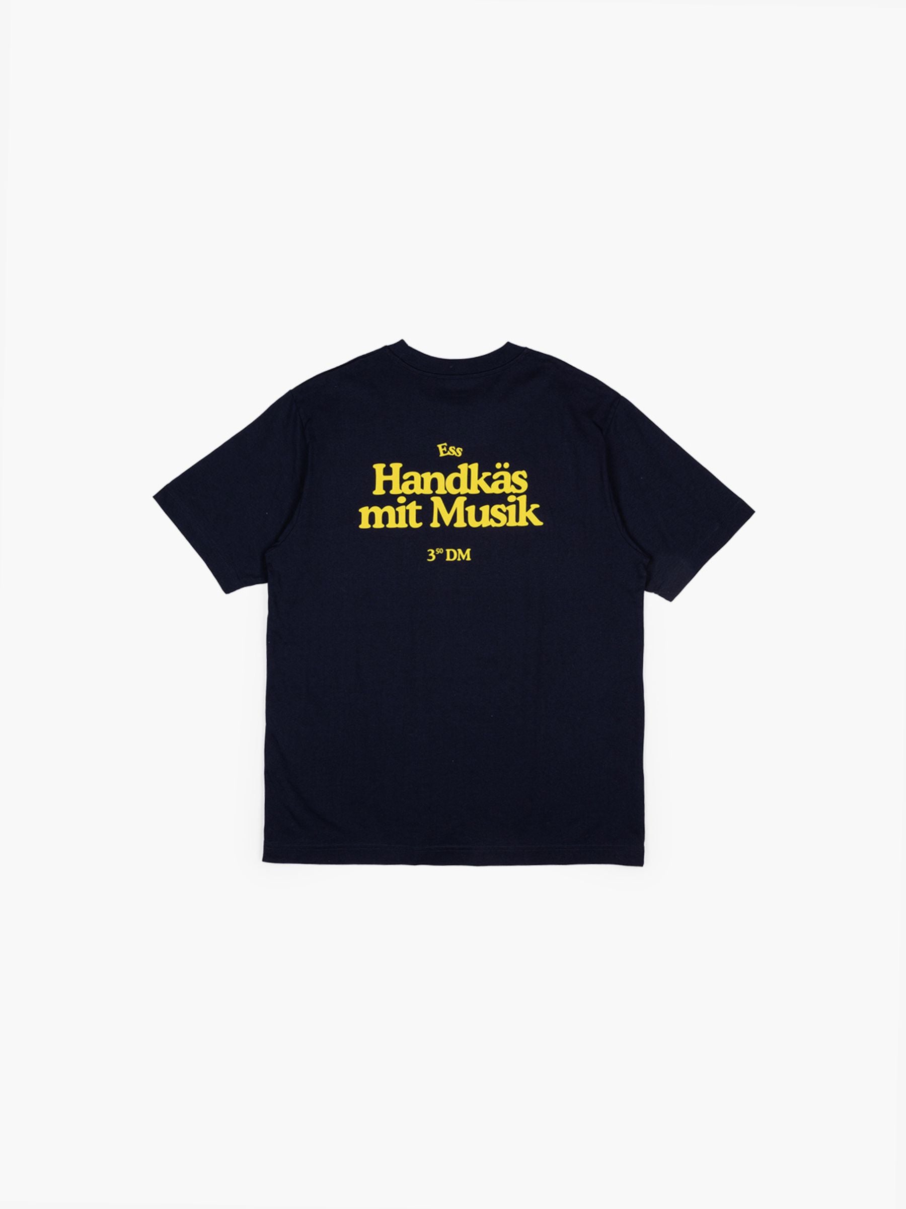 Handkaes T-Shirt Dunkelblau/Gelb