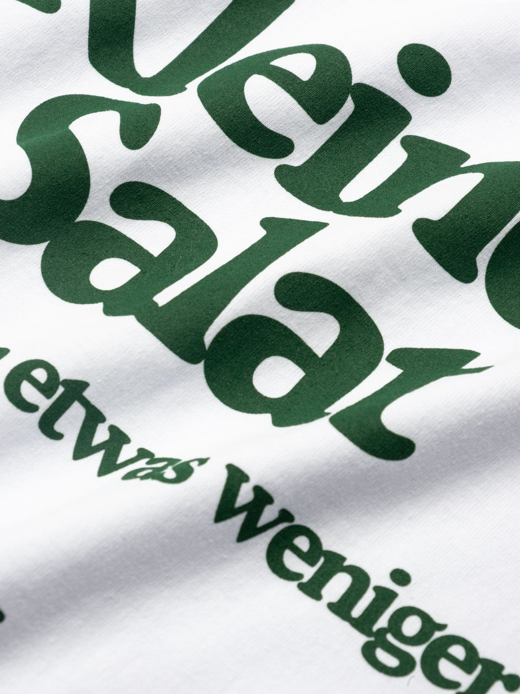 Kleiner Salat T-Shirt Weiß/Grün