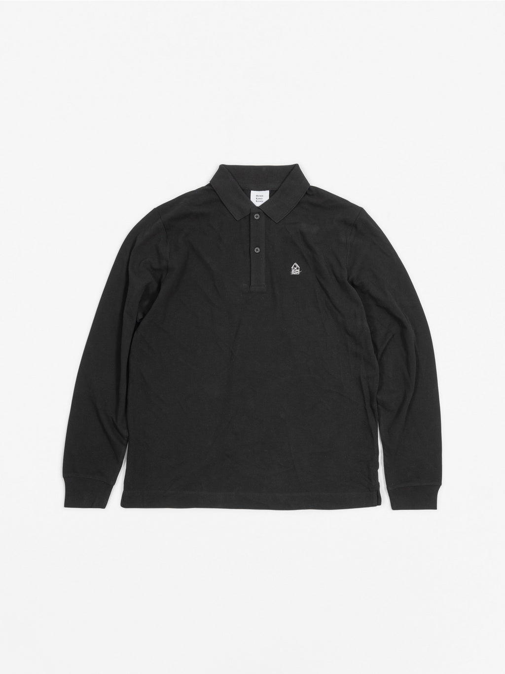 Langarm Polo Schwarz