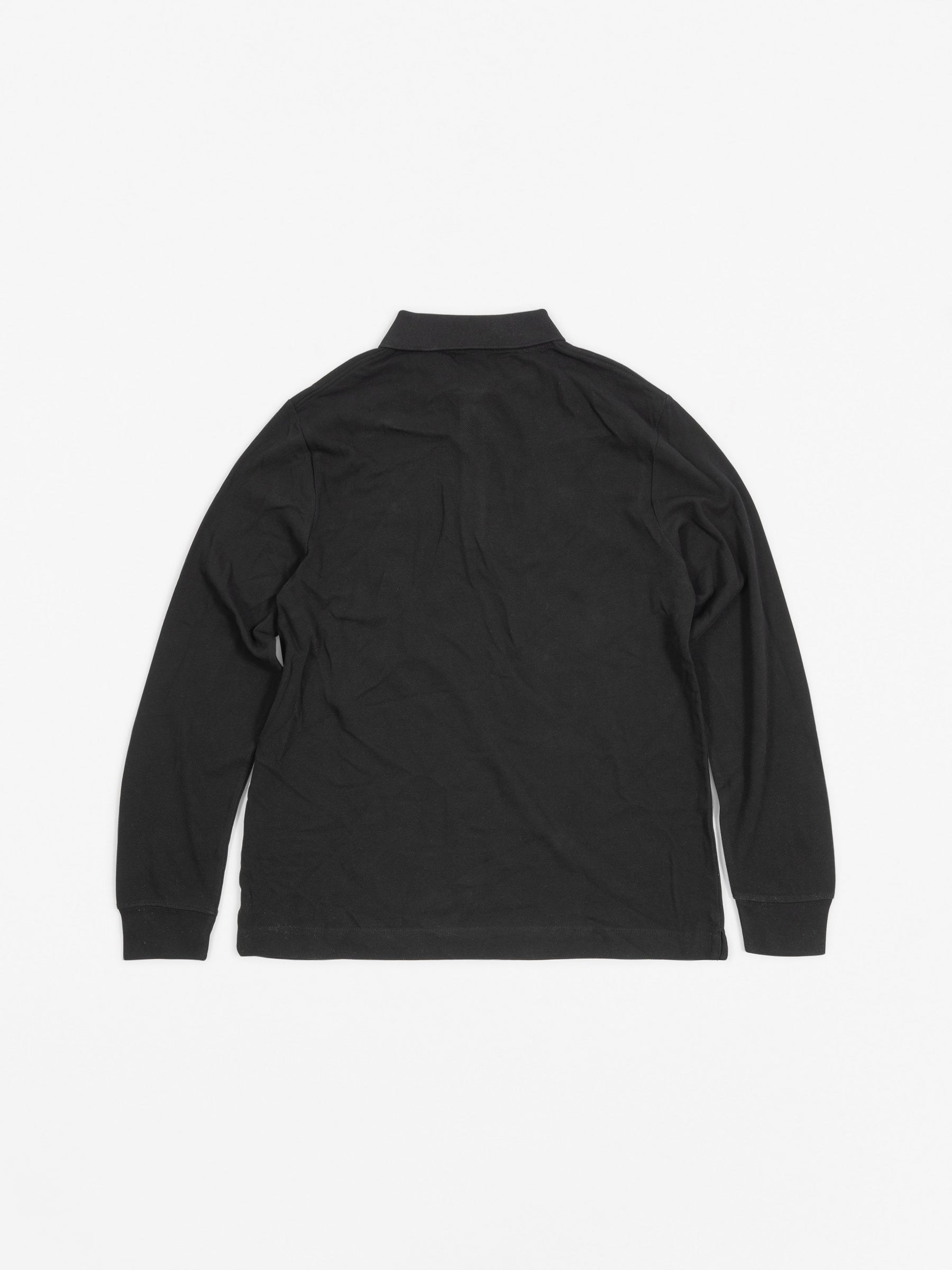 Langarm Polo Schwarz